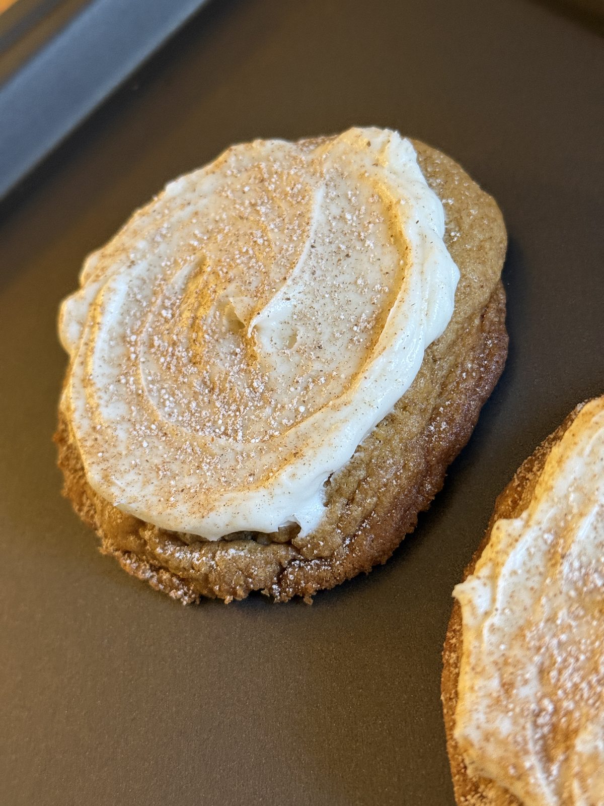 Pumpkin snickerdoodle cookies